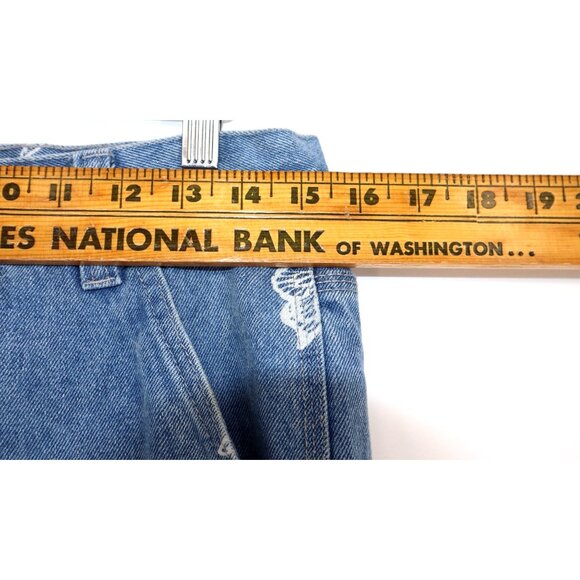 Simple Society Butterfly Jeans Baggy High Rise Print Y2K Soft Girl Coquette - Picture 11 of 12